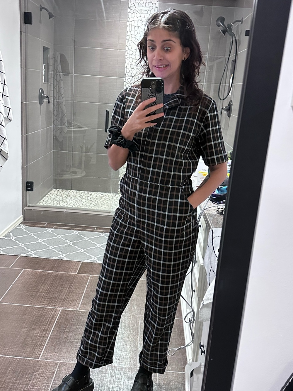 Brixton plaid  coverall
